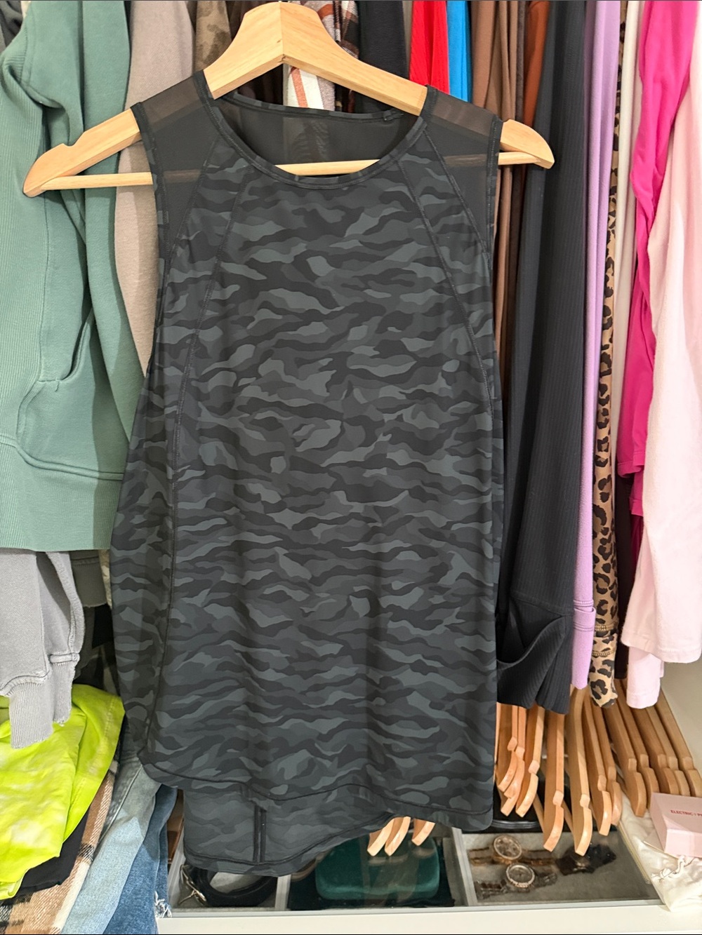 Lululemon sculpt tank gray camo - Picture 1 of 2